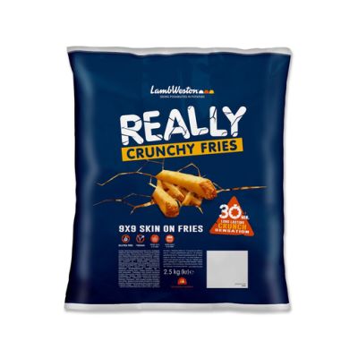 Šaldytos bulvytės su odele Really Crunch 9 x 9 LambWeston, 2,5 kg